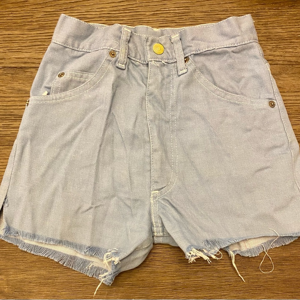EXTREMELY RARE White Tab, Saddleman Patch Levi’s Cutoff Shorts, Vintage